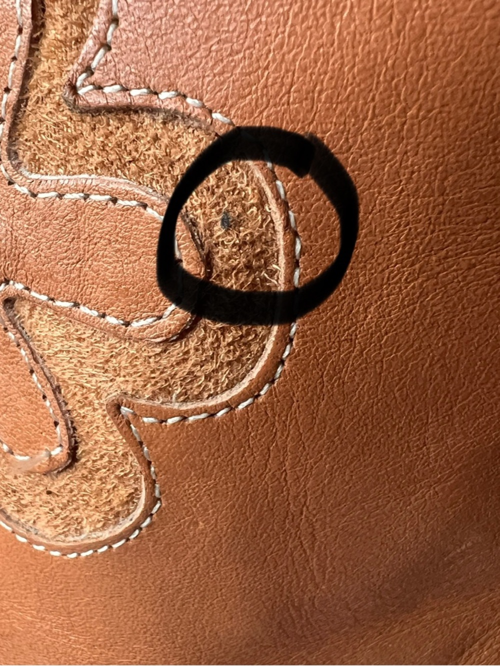 Mia Candida Cowgirl Leather Boots Brown Daisy Embellished Boho Womens Size 10 - Picture 12 of 16